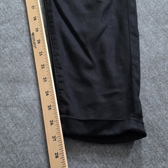7 For All Mankind Pants Womens 28 Black Jogger Pullon Pockets Punk Grunge Goth - Picture 8 of 16